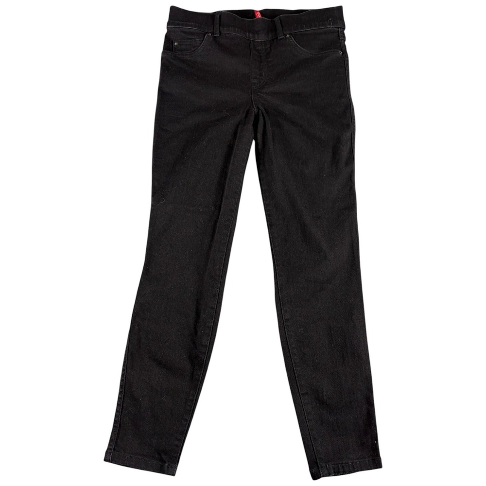 Spanx by Sara Blakely Pants Womens M Petite Black Stretch Skinny Leg Pull On